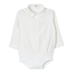 IL GUFO camicia body manica lunga tinta unita Panna per Neonato A24MB036C0019 PANNA IL GUFO 