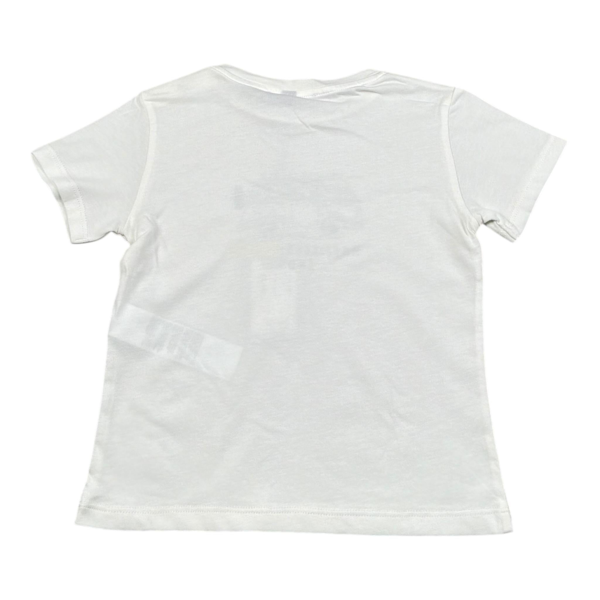Please T-Shirt Girocollo Tinta Unita con Stampa per Bambino MBA2030B71J BIANCO PLEASE 