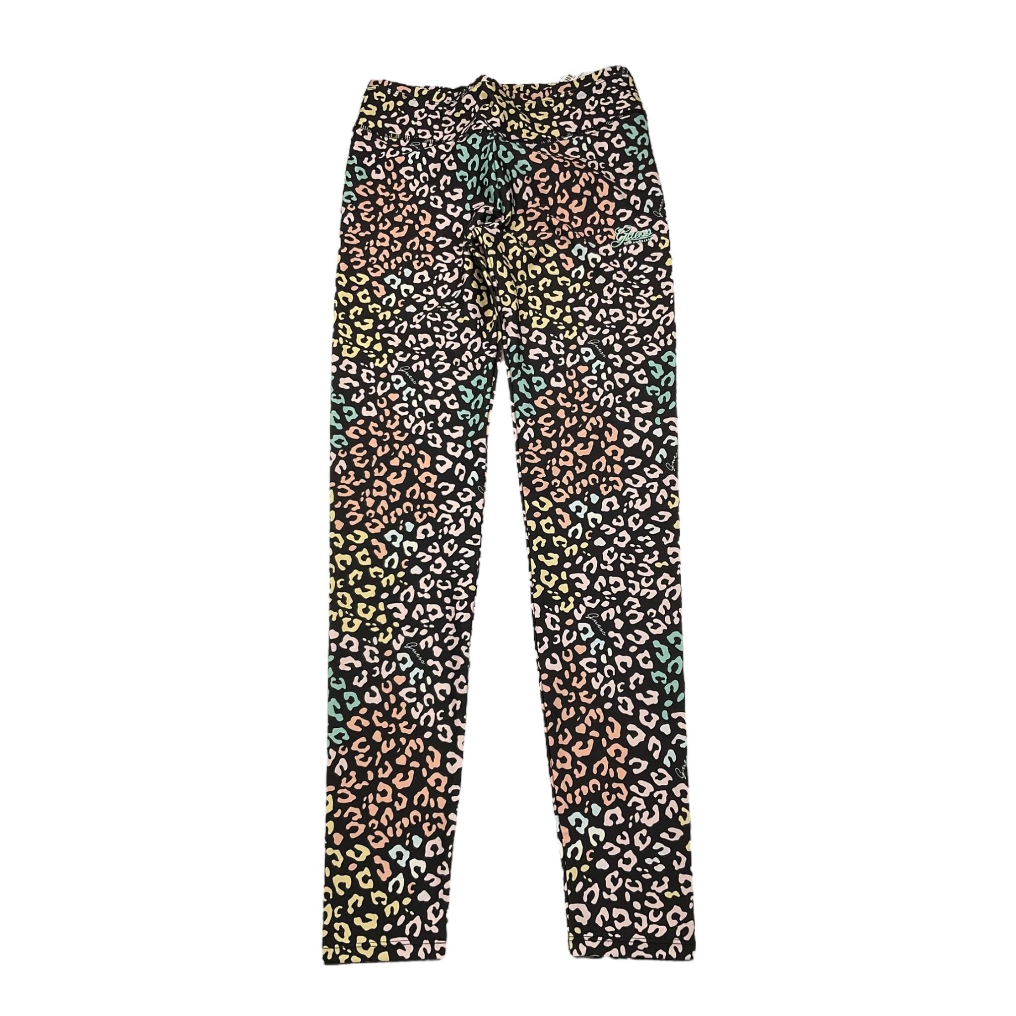 GUESS leggins tinta unita con fantasia maculata Nero per Bambina J2YB00MC01P NERO GUESS 