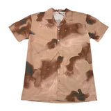 I'M Brian Brown Patterned Solid Color Half Sleeve Shirt For Boys