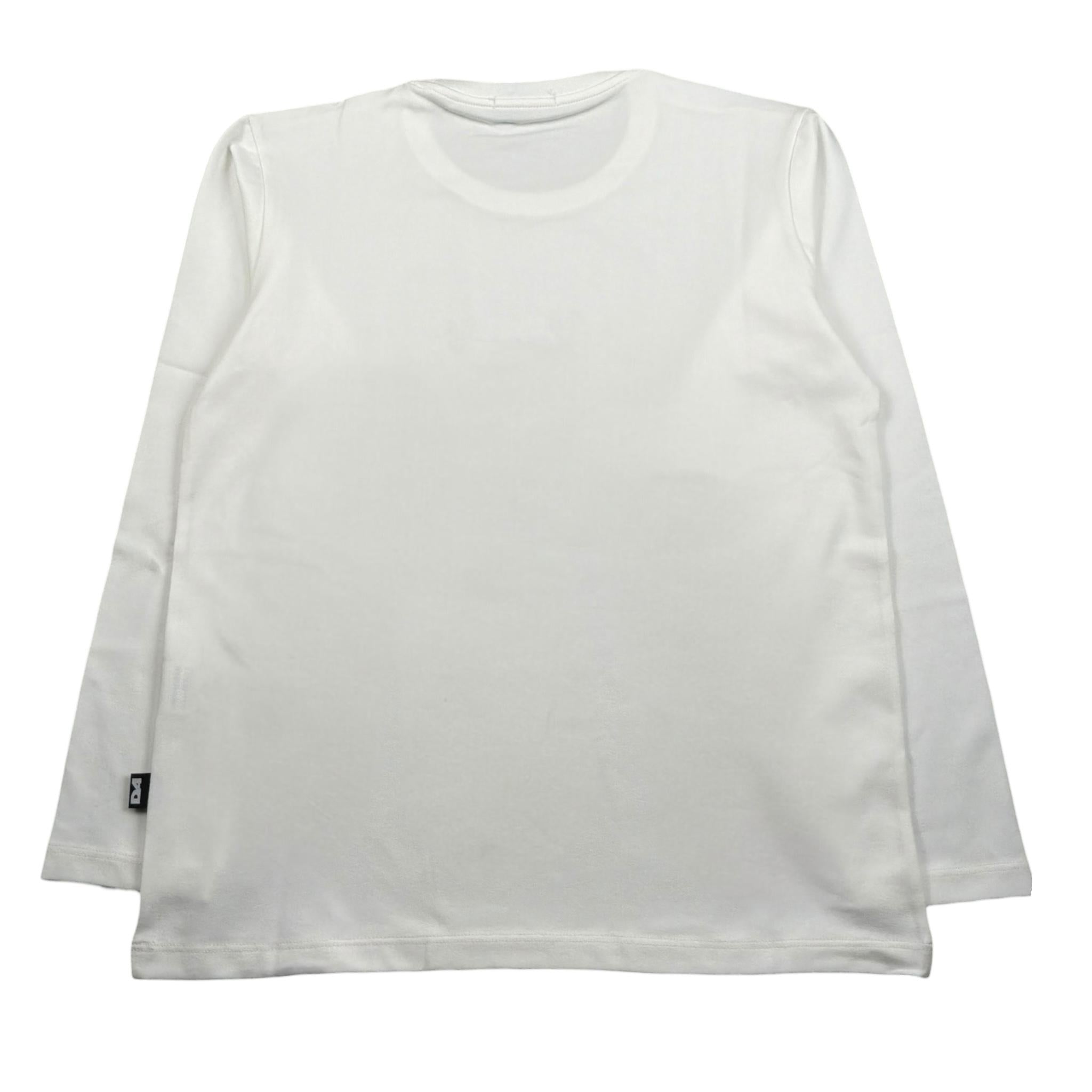 Daniele Alessandrini Shirt Girocollo Tinta Unita con Logo per Bambino 1231M00012 PANNA DANIELE ALESSANDRINI 