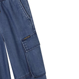 Michael Kors Pantalone Tinta Unita con Elastico In Vita per Bambina R30415 BLU MICHAEL KORS 