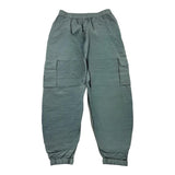 CP Company Cargo Pants Solid Color Elastic Waist Green For Boys