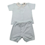 Coccode Completo 2 Pezzi T-Shirt-Culotte Tinta Unita per Neonato C5516777 AZZURRO COCCODE 