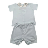Coccode Completo 2 Pezzi T-Shirt-Culotte Tinta Unita per Neonato C5516777 AZZURRO COCCODE 