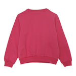 GAELLE felpa chiusa girocollo tinta unita con stampa glitterata Fuxia per Bambina 2741F00341X FUXIA GAELLE 