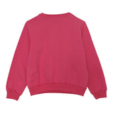 GAELLE felpa chiusa girocollo tinta unita con stampa glitterata Fuxia per Bambina 2741F00341X FUXIA GAELLE 