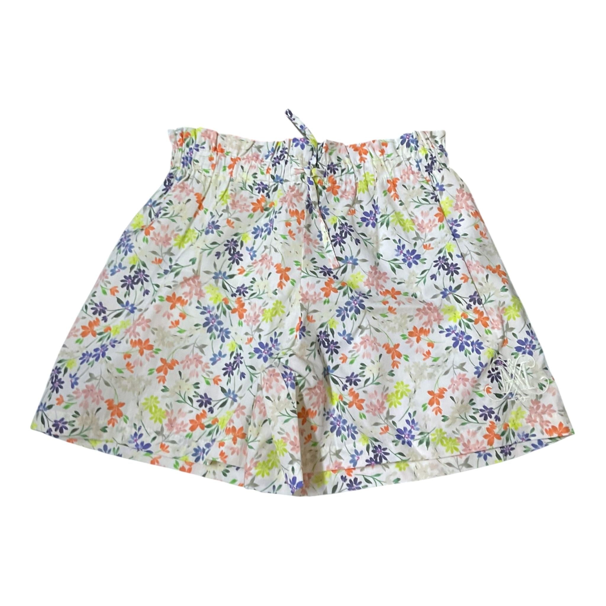 Max&Co. Short Tinta Unita con Fantasia Fiori per Bambina MX0127 BIANCO MAX&Co. 