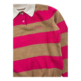 SAINT BARTH maglia modello polo bicolore con fantasia a righe Biscotto per Bambina HADIDYY BISCOTTO SAINT BARTH 