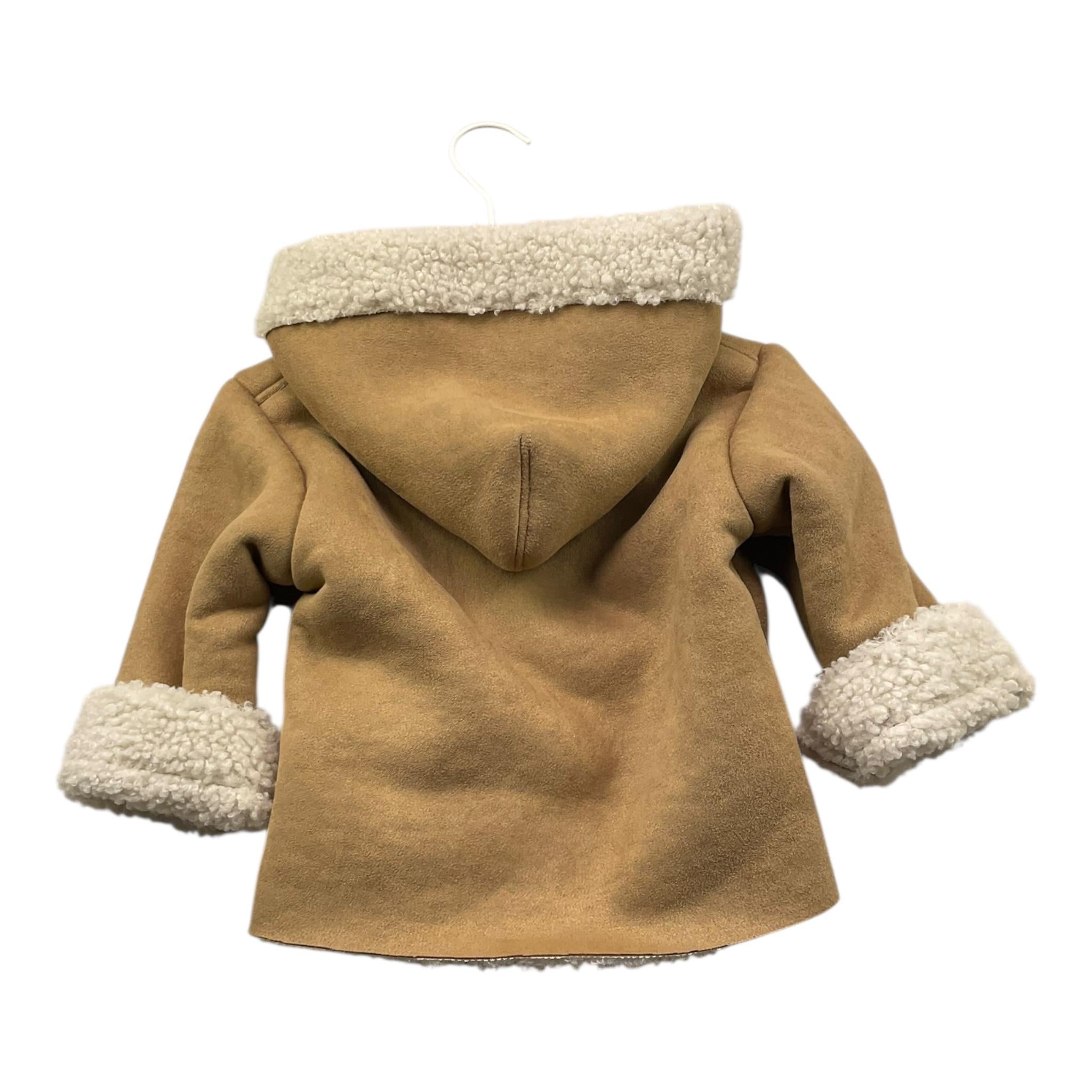 LE BEBE' giubbino tinta unita con cappuccio in camoscio Biscotto per Bambino LBB4667 BISCOTTO LE BEBE' 