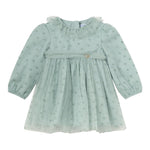 MAYORAL abit mezza manica tinta unita in tulle Verde acqua per Neonata 2907 VERDE ACQUA MAYORAL 