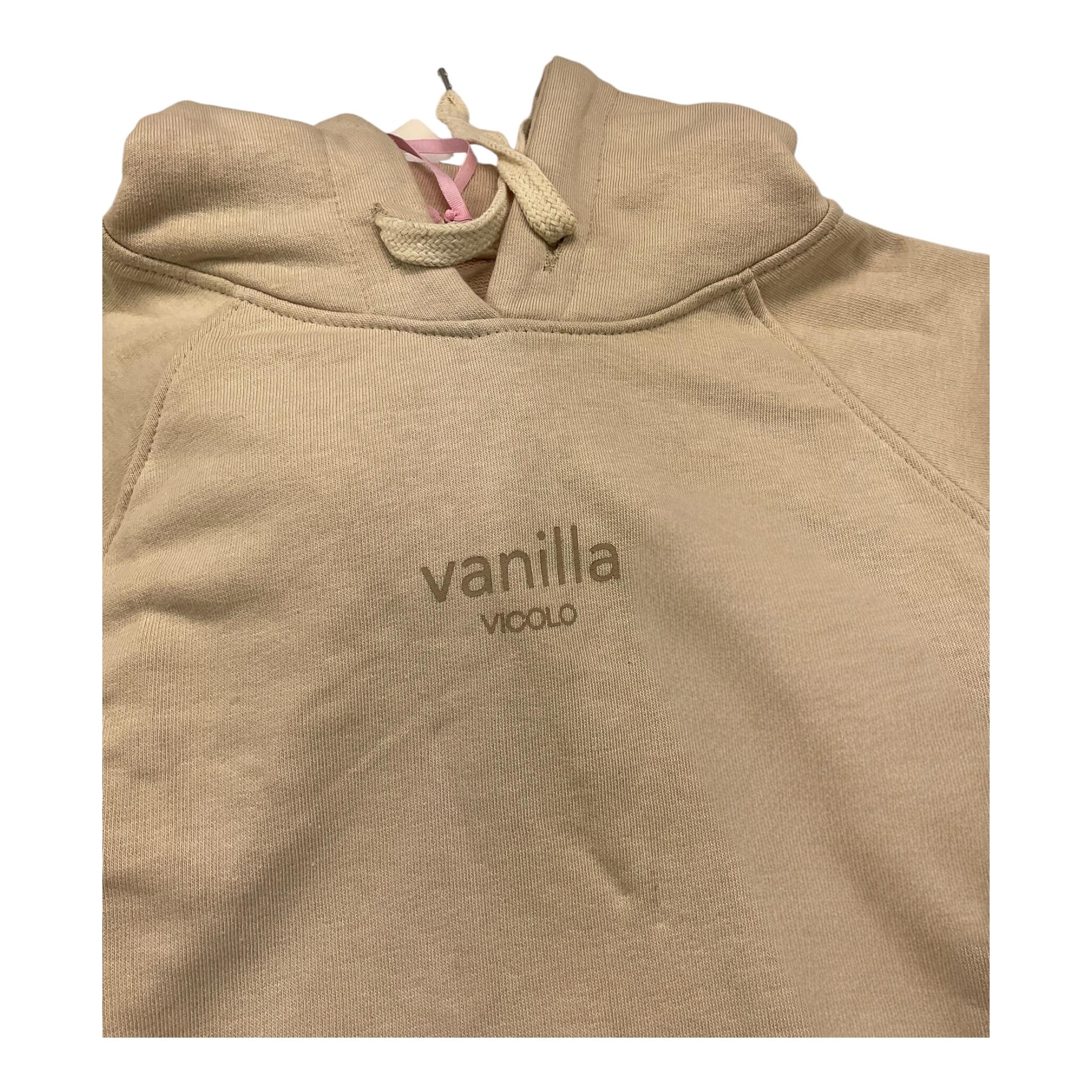 VICOLO felpa chiusa cn cappuccio tinta unita Beige per Bambina 3141F0723 BEIGE VICOLO 