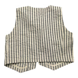 Zhoe &amp; Tobiah Cream Striped Solid Color Vest For Baby