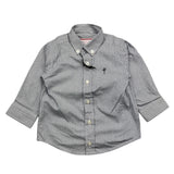 Cesare Paciotti Long Sleeve Shirt Striped Pattern White/Blue For Newborn