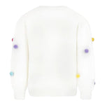 SAINT BARTH maglia girocollo tinta unita con applicazioni Bianco per Bambina JSS0011 BIANCO SAINT BARTH 