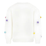 SAINT BARTH maglia girocollo tinta unita con applicazioni Bianco per Bambina JSS0011 BIANCO SAINT BARTH 