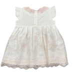 Juliana Abito tinta unita con Ricami Panna per Bambina 25143J PANNA JULIANA 