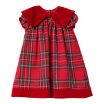 LA STUPENDERIA abito fantasia scozzese mezza manica Rosso per Bambina TCAB24 ROSSO LA STUPENDERIA 