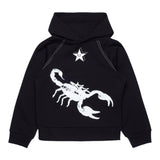 N°21 felpa tinta unita con stampa e cappuccio Nero per Bambino N21973 NERO N°21 