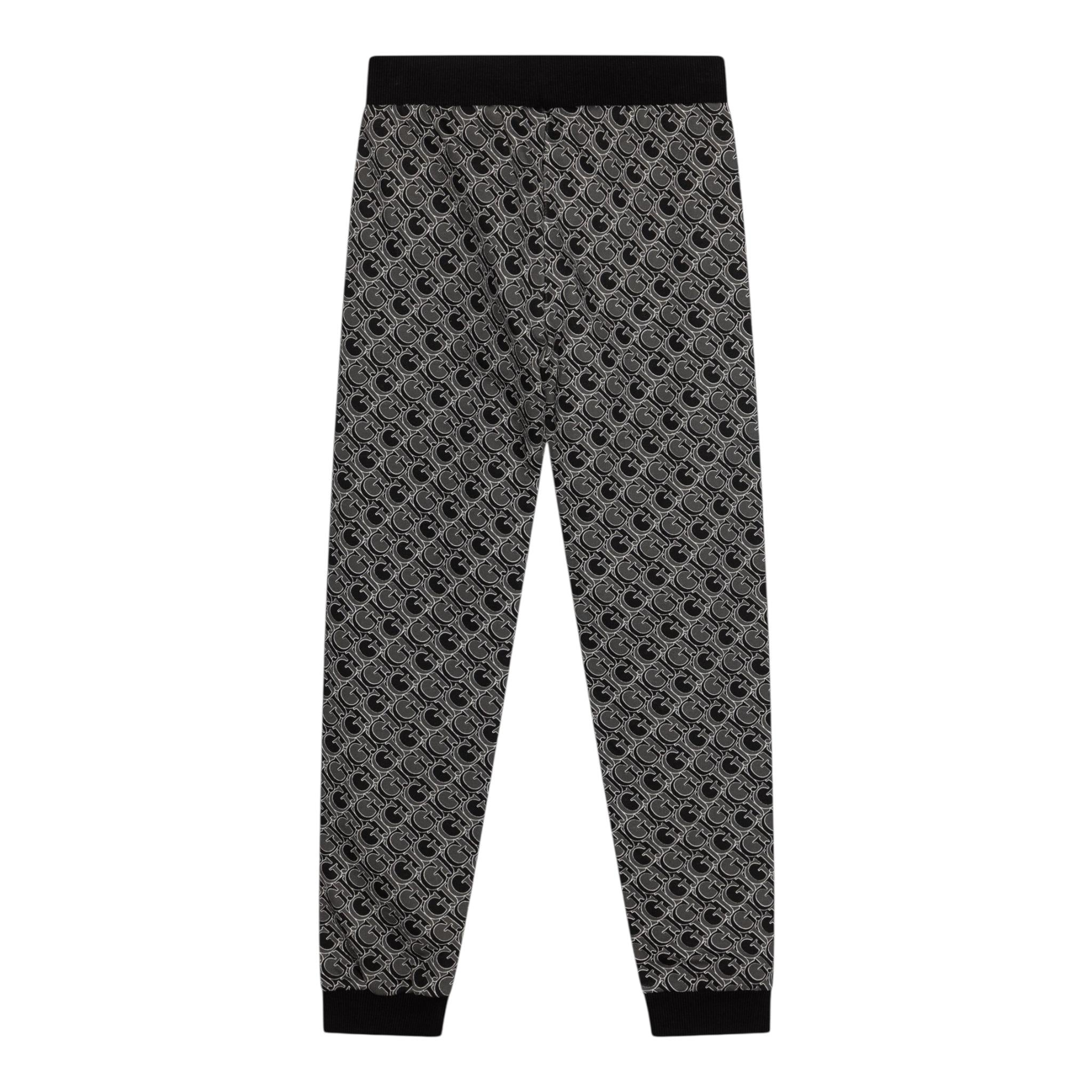 GUESS pantalone tuta stampa fantasia logo Nero per Bambina J4YQ11KA6R4 NERO GUESS 
