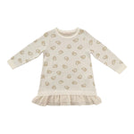 LIU JO abit manica lunga tinta unita con stampe in contrasto Panna per Bambina GF4041J PANNA LIU JO 