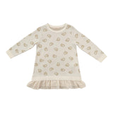 LIU JO abit manica lunga tinta unita con stampe in contrasto Panna per Bambina GF4041J PANNA LIU JO 