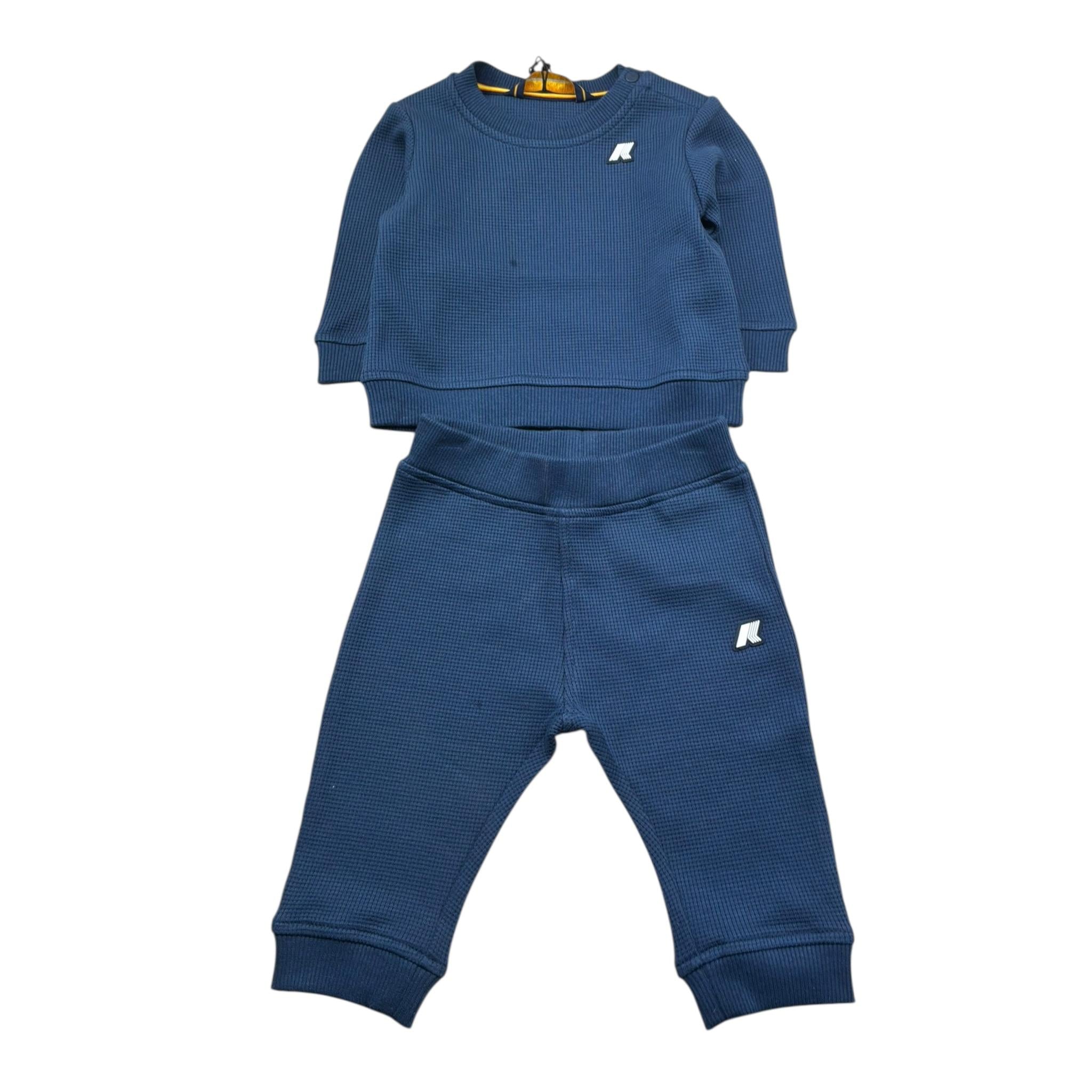 K-Way Completo 2 Pezzi Felpa-Pantalone per Neonato K3157FW BLU K-WAY 