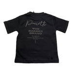 Cesare Paciotti T-Shirt Girocollo Tinta Unita con Stampa per Bambino TSP5113B NERO CESARE PACIOTTI 