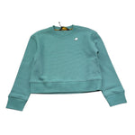 K-Way Felpa Girocollo Tinta Unita con Logo per Bambino K1124JW VERDE K-WAY 