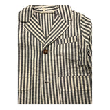 Zhoe &amp; Tobiah Cream Striped Solid Color Jacket For Boys