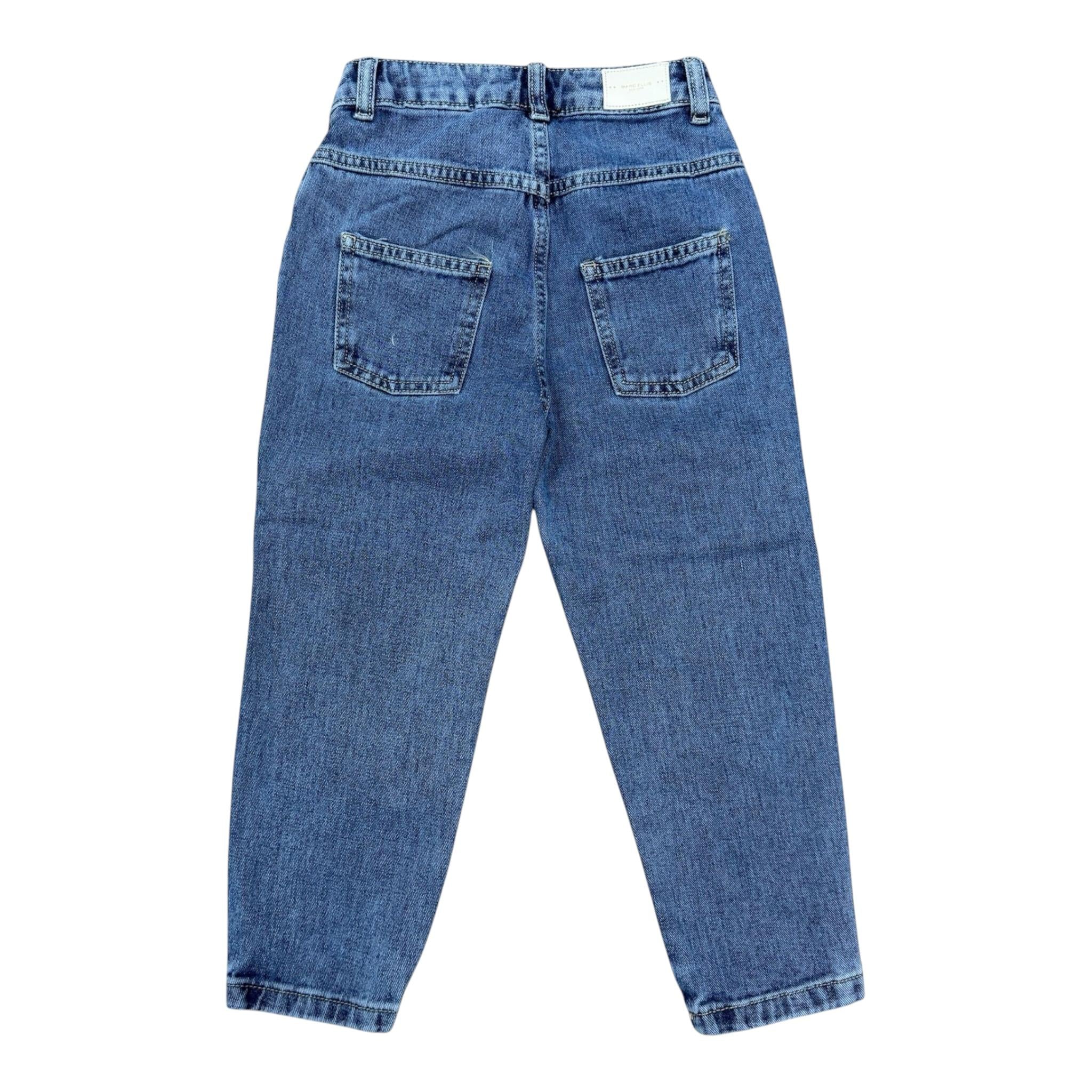 Marc Ellis Jeans Tinta Unita con Aperture E Brillantini per Bambina JMJPT01195 BLU MARC ELLIS 
