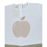 Babyvip Completo 2 Pezzi T-Shirt-Short Bicolore per Neonata T7217 BIANCO BABYVIP 