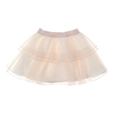 Liu Jo Solid Color Skirt With Ruffles And Elastic Waist Pink For Baby Girl