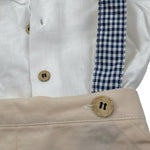 Babidu Completo 2 Pezzi Camicia-Salopettes per Neonato 40402 BIANCO/BEIGE BABIDU 