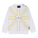 John Richmond Felpa Chiusa Girocollo Tinta Unita per Neonato RIP25078FE BIANCO JOHN RICHMOND 