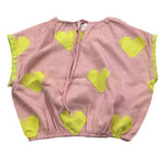 Piccola Ludo camicia tinta Unita con Fantasia per Bambina BS10WB070 ROSA PICCOLA LUDO 