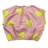 Piccola Ludo camicia tinta Unita con Fantasia per Bambina BS10WB070 ROSA PICCOLA LUDO 