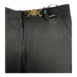 Versace Plain Trousers With Black Applique For Girls