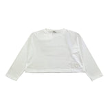 IL GUFO shirt girocollo tinta unita con logo Bianco per Bambina A24TA360MF002J BIANCO IL GUFO 