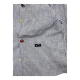 Daniele Alessandrini Plain Shirt With White Striped Pattern For Newborn