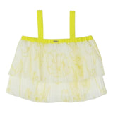 Liu Jo Top Bicolore con Fantasia  per Bambina GA5156 BIANCO LIU JO 