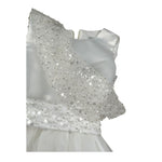 Magnifica Lulu Abito Cerimonia Giromanica Tinta Unita per Bambina ANITA BIANCO MAGNIFICA LULU 