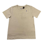 K-Way T-Shirt Girocollo Tinta Unita con Logo per Bambino K4114WW BEIGE K-WAY 