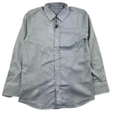Shako' Long Sleeve Shirt Solid Color Micropattern Light Blue For Boys