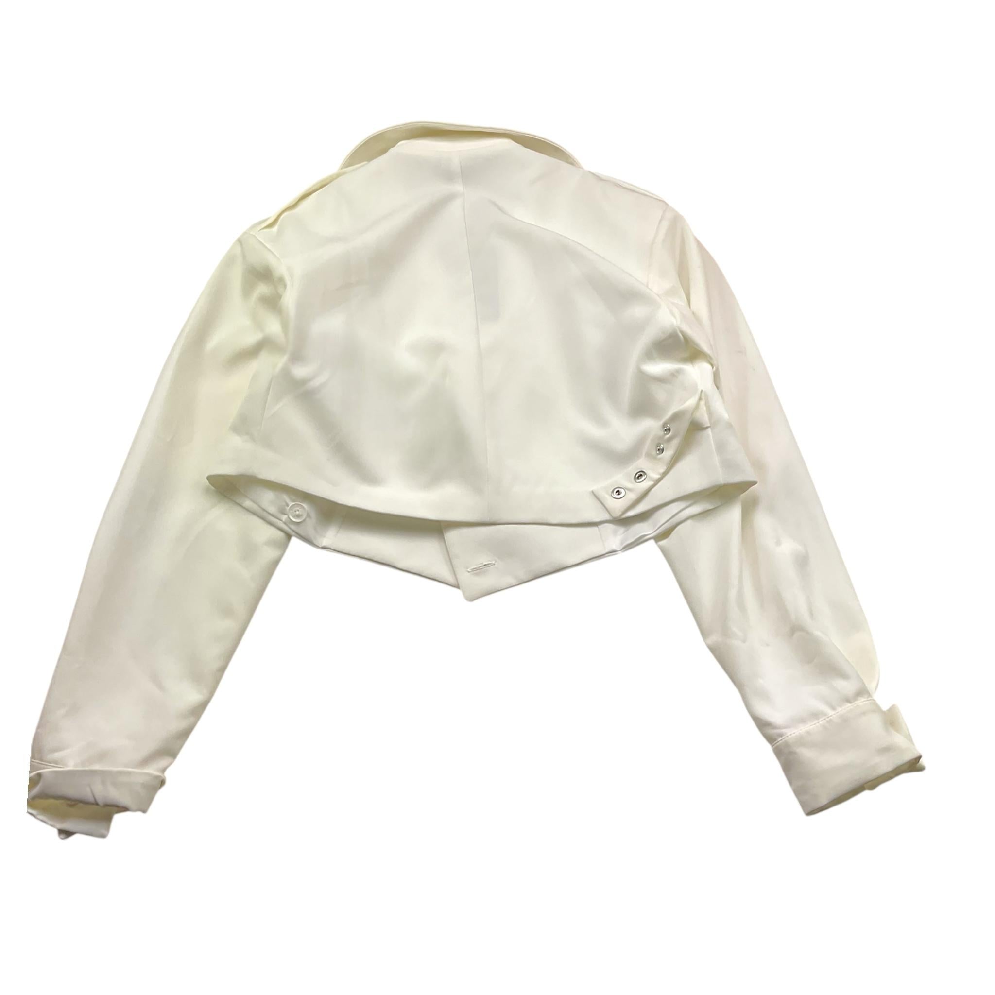 Nunzia Corinna Giacca Tinta Unita Doppio Petto per Bambina NJ1515743 BIANCO NUNZIA CORINNA 