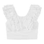 Fun & Fun Completo 2 Pezzi Top-Gonna Tinta Unita per Bambina FNCJSK00984 BIANCO FUN & FUN 