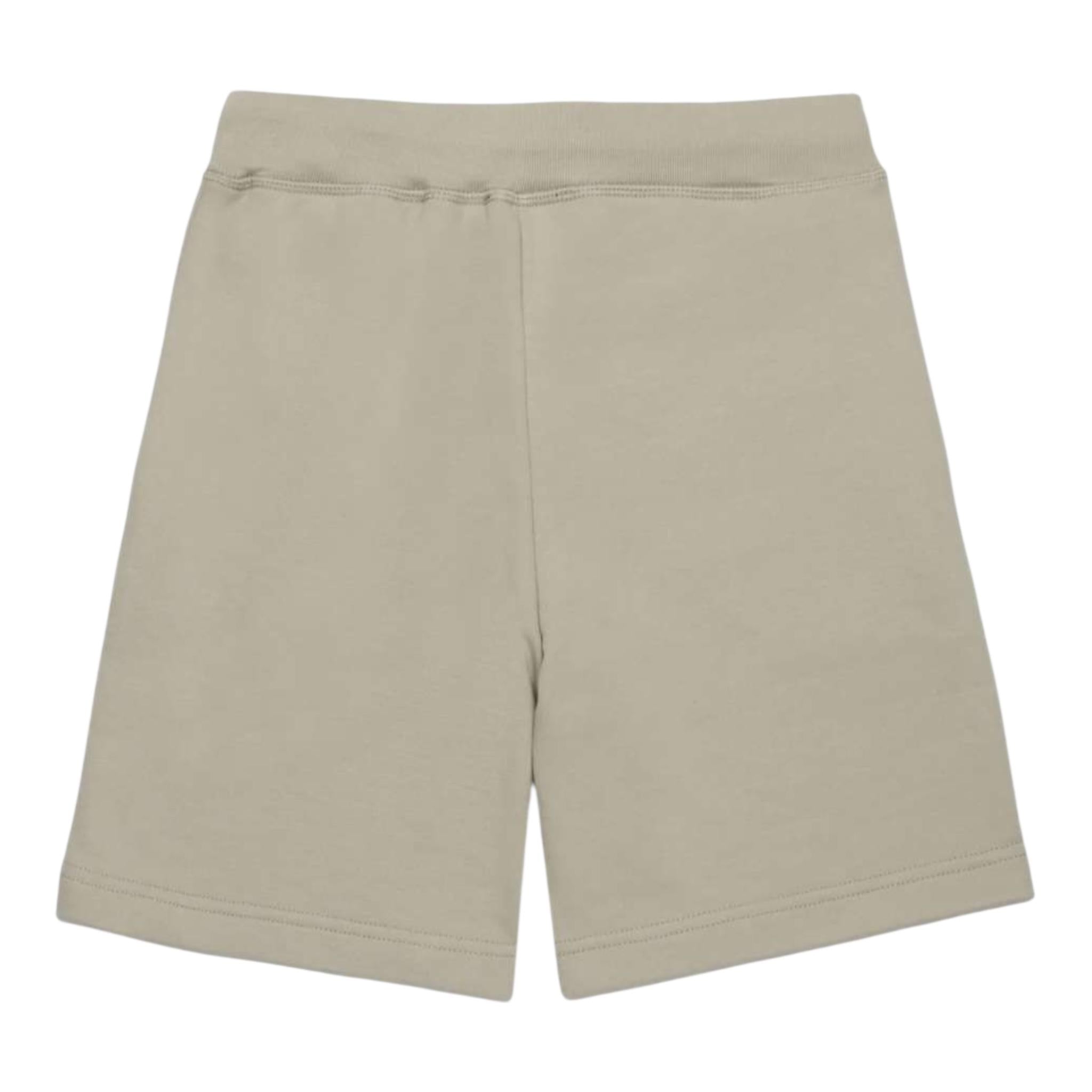 Dsquared2 Bermuda In Tuta Tinta Unita con Stampa per Bambino DQ2738 BEIGE DSQUARED2 