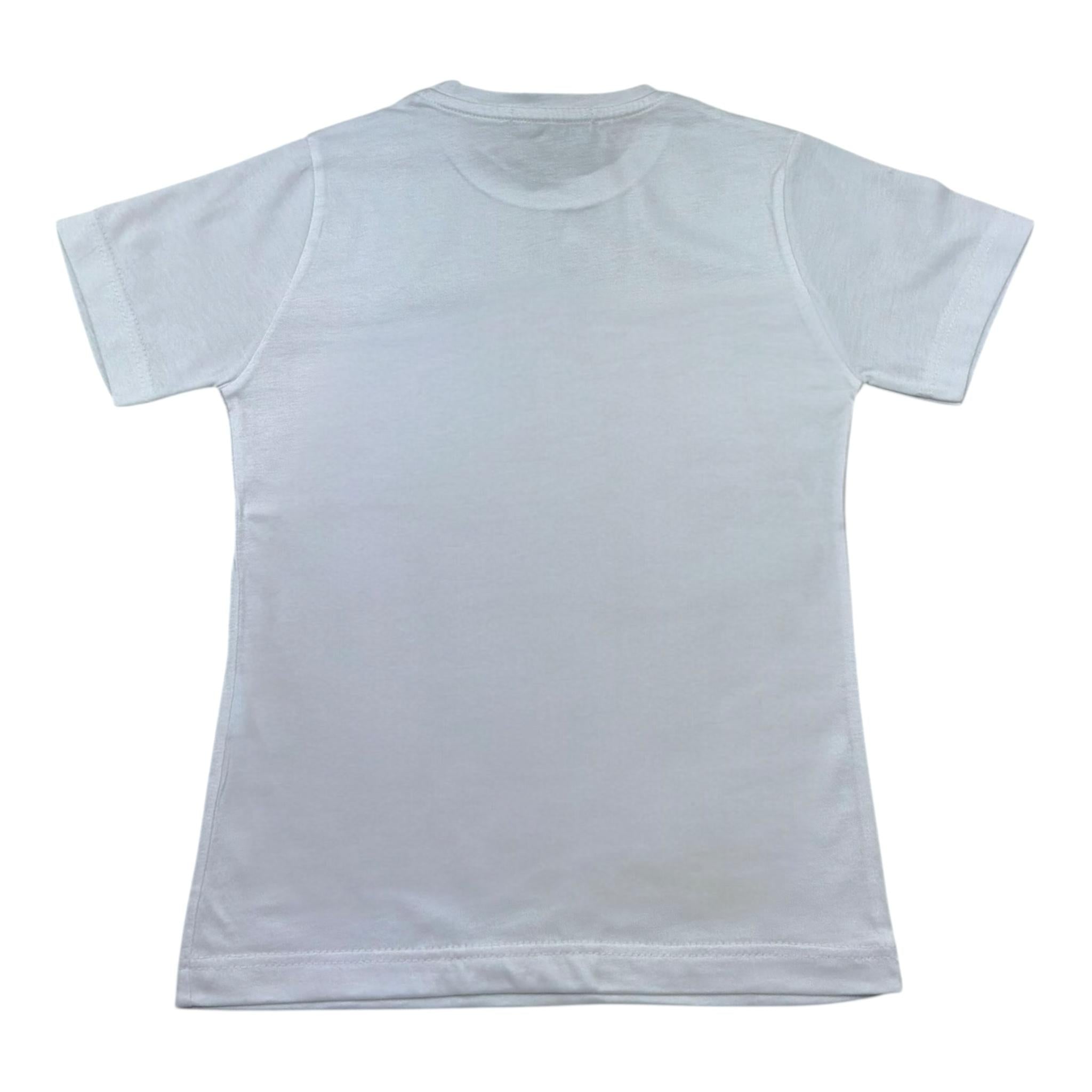 Manuel & Frank T-Shirt Girocollo Tinta Unita  per Bambino MF7130B BIANCO MANUEL & FRANK 