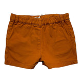 Carre'Ment Beau Bermuda Solid Color With Elastic Waist Camel For Newborn
