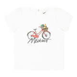 Moschino T-Shirt Girocollo Tinta Unita con Stampa per Neonata MDM03M BIANCO MOSCHINO 